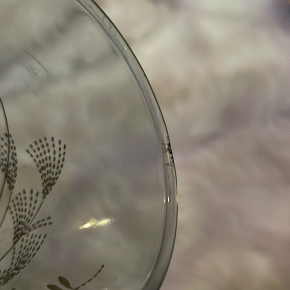 Vintage Libbey Dusky Blue Dragonfly Juice Glasses, set of 4 - Picture 4 of 4